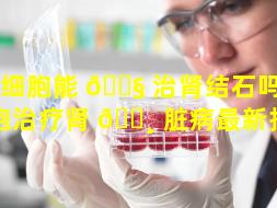 干细胞能 🐧 治肾结石吗（干细胞治疗肾 🌸 脏病最新报道）